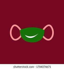 funny masker design for kids  vector illustration