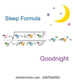 Una fórmula matemática divertida para los que tienen dificultades para dormir 