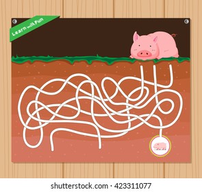 Funny maze game - beautiful educative for kid