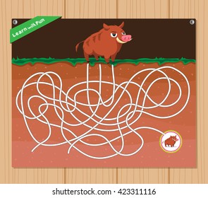 Funny maze game - beautiful educative for kid