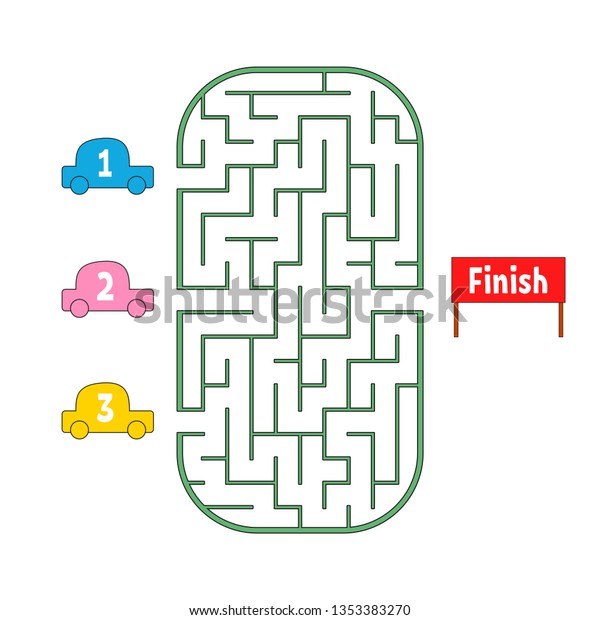 Funny maze. Game for kids. Puzzle\
for children. Cartoon style. Labyrinth conundrum. Color vector\
illustration. The development of logical and spatial\
thinking