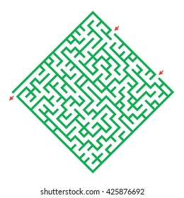 Funny maze game for kids. Visual game for Preschool Children. Vector Labyrinth for preschool children. Rebus or quiz for school