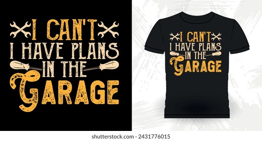 Funny Mechanical Engineer Retro Vintage Mechanic T-shirt Design