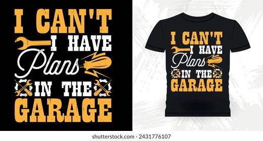Funny Mechanical Engineer Retro Vintage Mechanic T-shirt Design