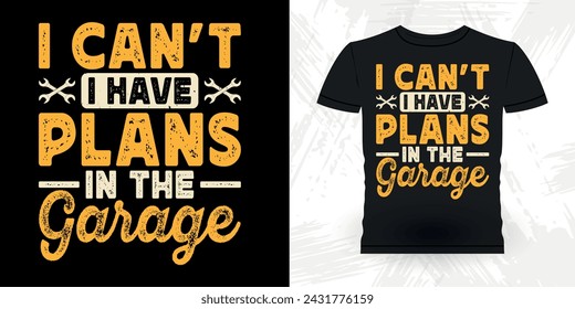 Funny Mechanical Engineer Retro Vintage Mechanic T-shirt Design