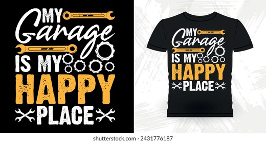 Funny Mechanical Engineer Retro Vintage Mechanic T-shirt Design