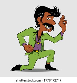 Funny Mexican character illustration vector