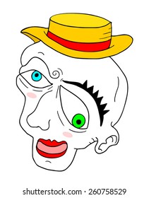 funny mime face