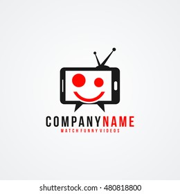 Funny Mobile Videos Logo Available In Vector/illustration