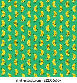 A funny modular texture where bananas are dancing