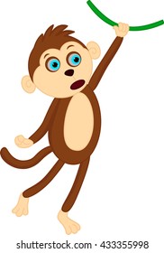 Funny monkey cartoon