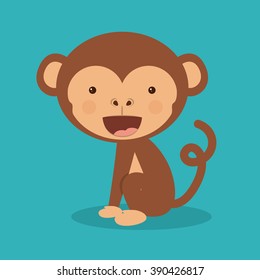 funny monkey  design 