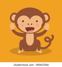 funny monkey  design 