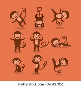funny monkey  design 