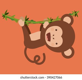 funny monkey  design 
