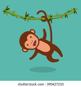 funny monkey  design 