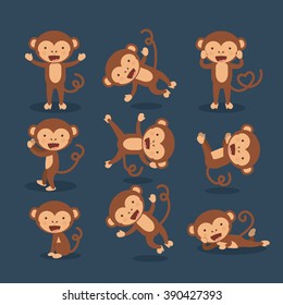 funny monkey  design 