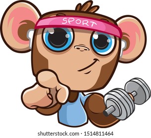 Funny Monkey emotions Sticker pack