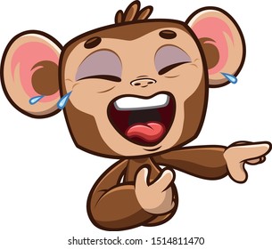 Funny Monkey emotions Sticker pack