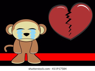 funny monkey expression cartoon background in vector format very easy to edit