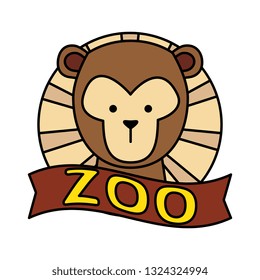 funny monkey wild character