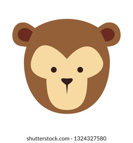 funny monkey wild character