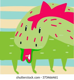 Funny monster card