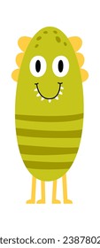 Ilustración divertida de vectores de caracteres de monstruo