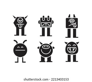 funny monster characters vector illustration