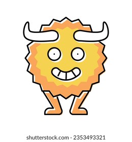 funny monster funny color icon vector. funny monster funny sign. isolated symbol illustration