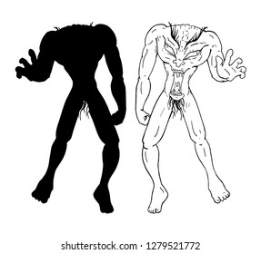 funny monster draw
