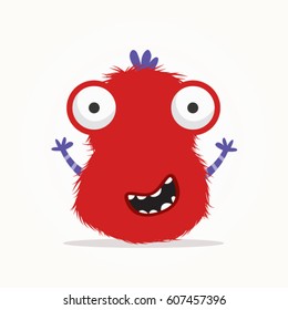 Divertida ilustración de monstruo