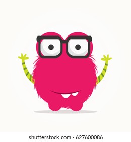 Funny monster illustration vector