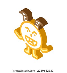 funny monster funny isometric icon vector. funny monster funny sign. isolated symbol illustration