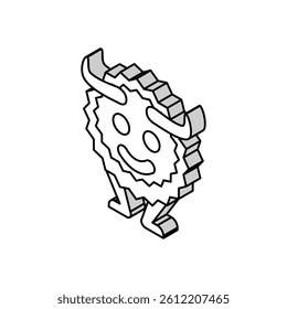 funny monster funny isometric icon vector. funny monster funny sign. isolated symbol illustration