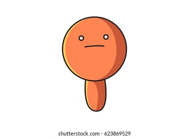 Funny Monster . vector Illustration. Isolated on white background.