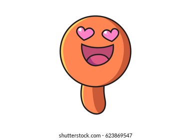Funny Monster . vector Illustration. Isolated on white background.
