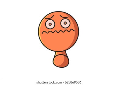 Funny Monster . vector Illustration. Isolated on white background.