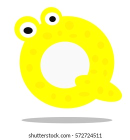 funny monsters cartoon alphabet