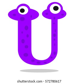 funny monsters cartoon alphabet