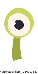 Funny Monsters Eye Vector Illustration