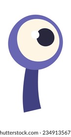 Funny Monsters Eye Vector Illustration