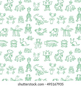 funny monsters pattern
