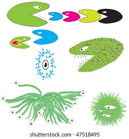 funny monsters set
