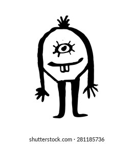 Funny monsters vector illustration