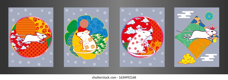 Funny mouse. Isolated vector illustration in cartoon style.