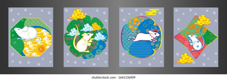 Funny mouse. Isolated vector illustration in cartoon style.