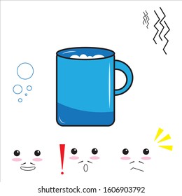 funny mug with some emoticon