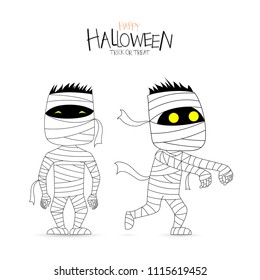 Funny mummy, Halloween