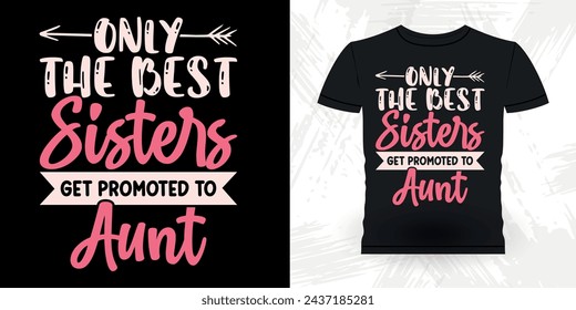 Funny Nephew Retro Vintage Mom and Aunt T-shirt Design